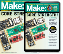 Make: Magazine latest magazine cover, subscribe here